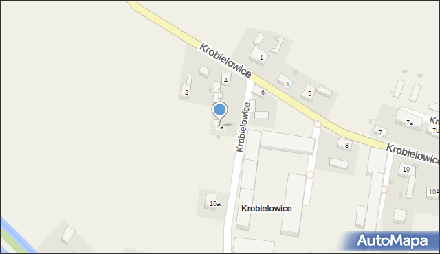 Krobielowice, Krobielowice, 4a, mapa Krobielowice