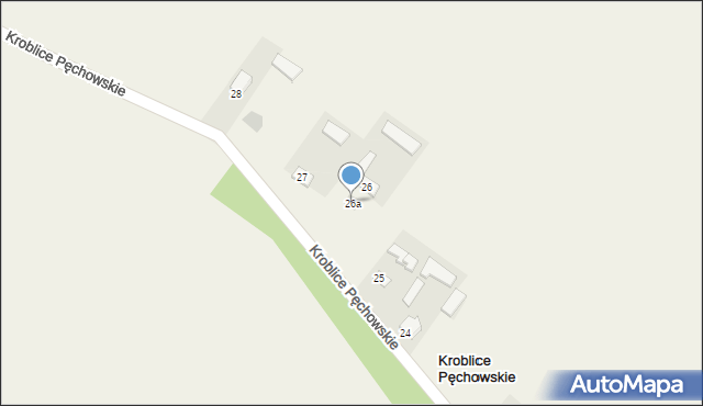 Kroblice Pęchowskie, Kroblice Pęchowskie, 26a, mapa Kroblice Pęchowskie