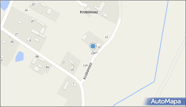 Krobonosz, Krobonosz, 11b, mapa Krobonosz