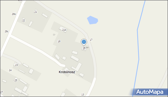 Krobonosz, Krobonosz, 15, mapa Krobonosz