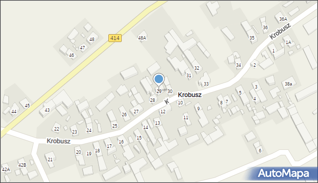 Krobusz, Krobusz, 29, mapa Krobusz