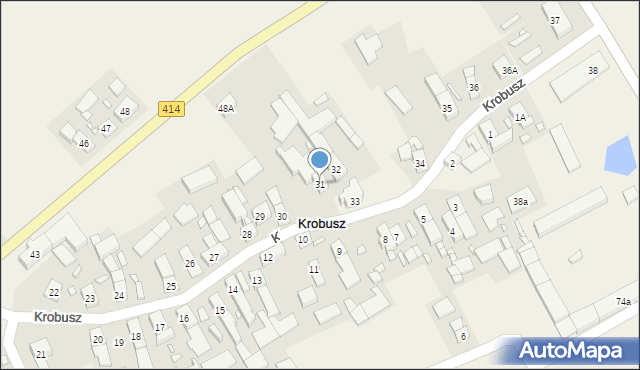 Krobusz, Krobusz, 31, mapa Krobusz