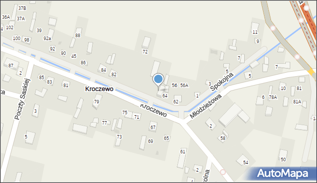 Kroczewo, Kroczewo, 55, mapa Kroczewo