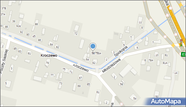 Kroczewo, Kroczewo, 56, mapa Kroczewo