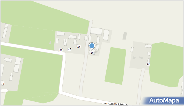 Kroczów Mniejszy, Kroczów Mniejszy, 45, mapa Kroczów Mniejszy