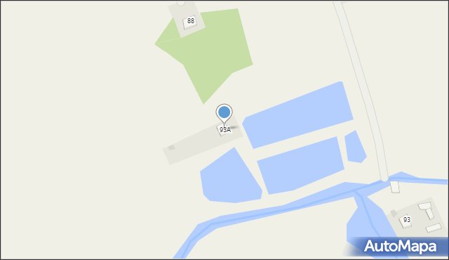 Kroczów Większy, Kroczów Większy, 93A, mapa Kroczów Większy