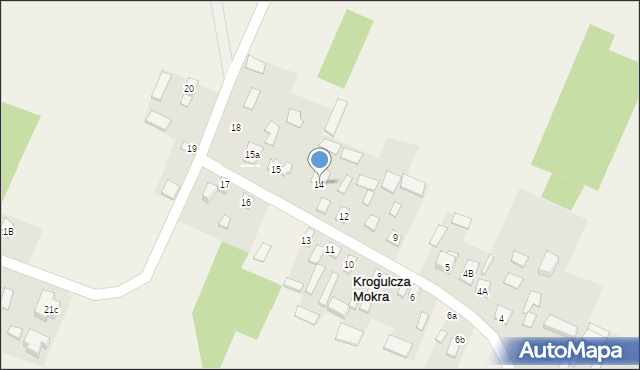 Krogulcza Mokra, Krogulcza Mokra, 14, mapa Krogulcza Mokra