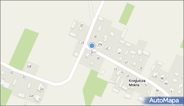 Krogulcza Mokra, Krogulcza Mokra, 17, mapa Krogulcza Mokra