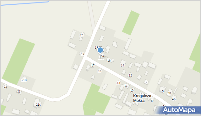 Krogulcza Mokra, Krogulcza Mokra, 18A, mapa Krogulcza Mokra