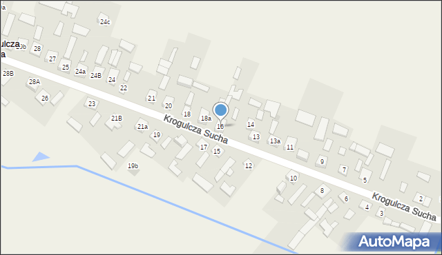 Krogulcza Sucha, Krogulcza Sucha, 16, mapa Krogulcza Sucha