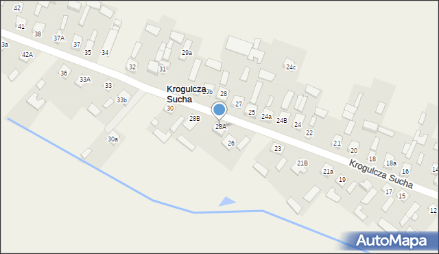 Krogulcza Sucha, Krogulcza Sucha, 28A, mapa Krogulcza Sucha