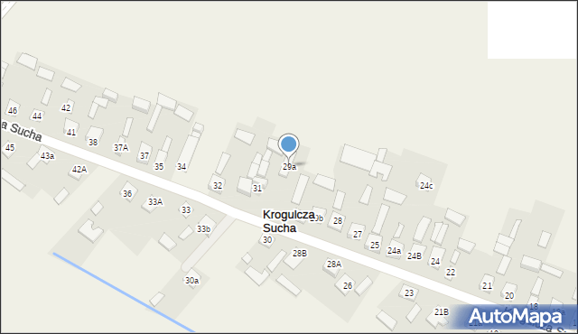 Krogulcza Sucha, Krogulcza Sucha, 29a, mapa Krogulcza Sucha