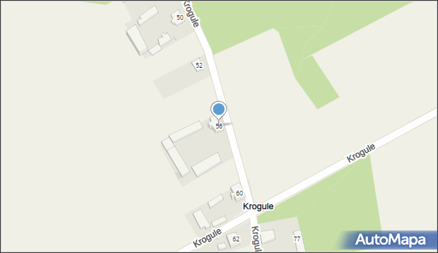 Krogule, Krogule, 56, mapa Krogule