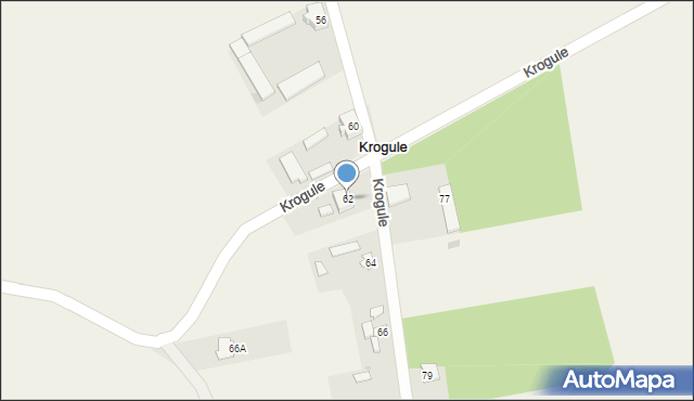 Krogule, Krogule, 62, mapa Krogule