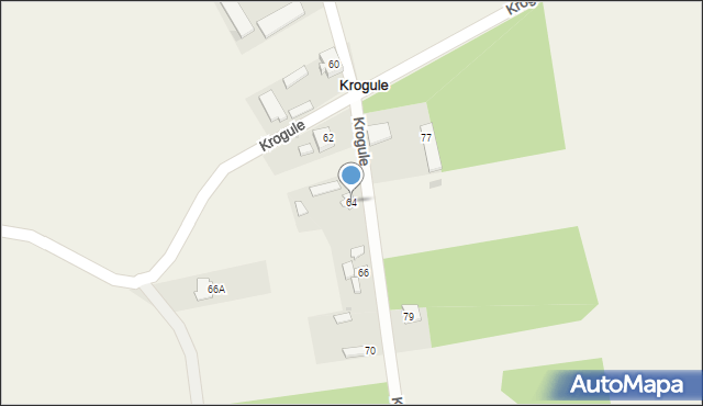 Krogule, Krogule, 64, mapa Krogule