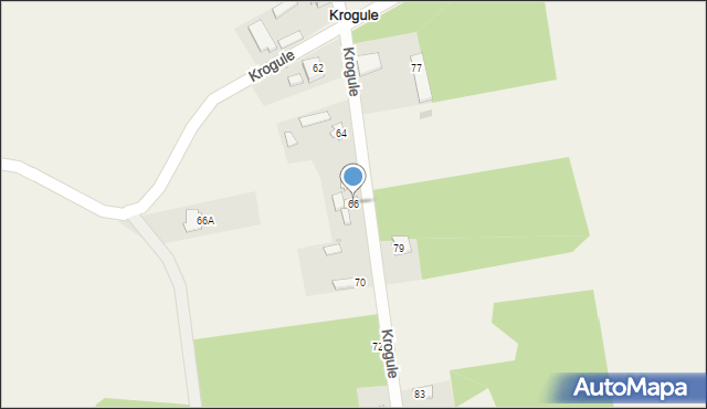 Krogule, Krogule, 66, mapa Krogule