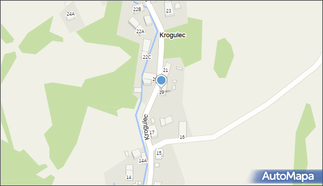 Krogulec, Krogulec, 19, mapa Krogulec