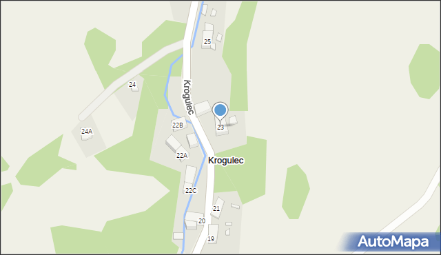 Krogulec, Krogulec, 23, mapa Krogulec