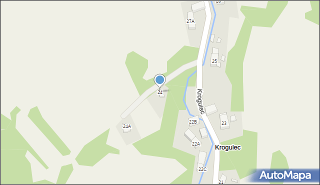 Krogulec, Krogulec, 24, mapa Krogulec