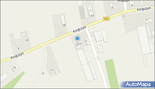 Krojczyn, Krojczyn, 13, mapa Krojczyn