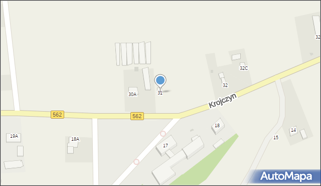 Krojczyn, Krojczyn, 31, mapa Krojczyn