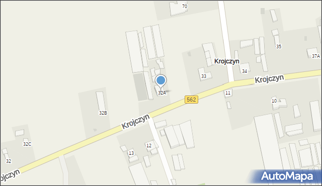 Krojczyn, Krojczyn, 32A, mapa Krojczyn