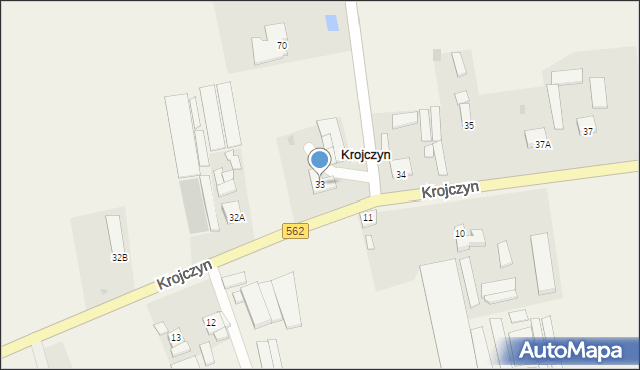 Krojczyn, Krojczyn, 33, mapa Krojczyn