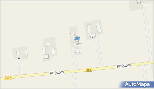 Krojczyn, Krojczyn, 41, mapa Krojczyn