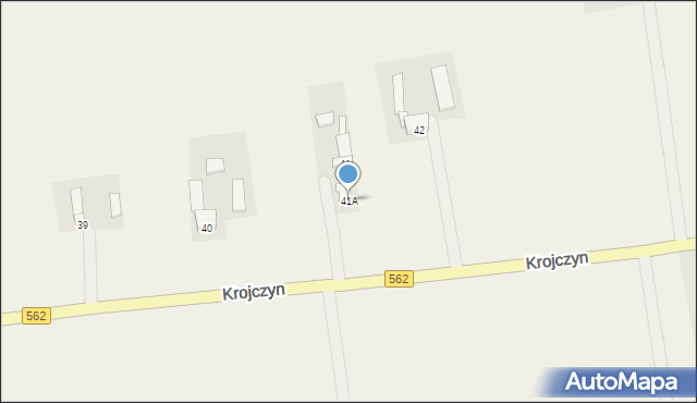 Krojczyn, Krojczyn, 41A, mapa Krojczyn