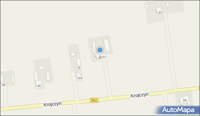 Krojczyn, Krojczyn, 42, mapa Krojczyn