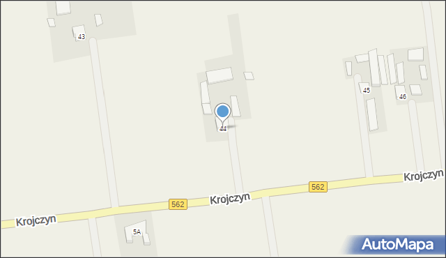 Krojczyn, Krojczyn, 44, mapa Krojczyn