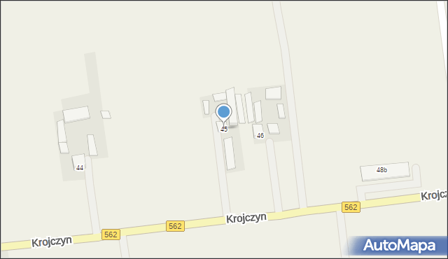 Krojczyn, Krojczyn, 45, mapa Krojczyn