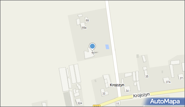 Krojczyn, Krojczyn, 70, mapa Krojczyn