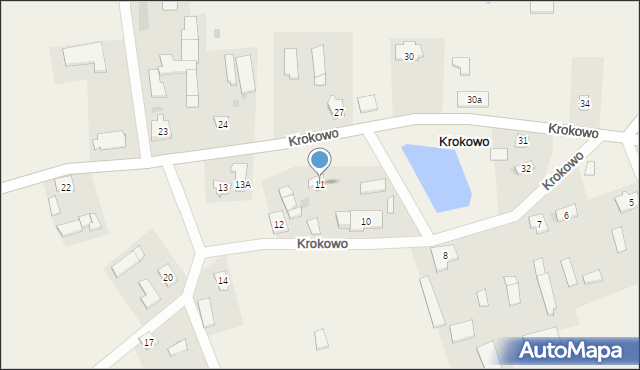 Krokowo, Krokowo, 11, mapa Krokowo