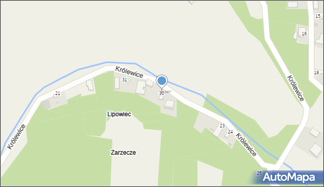 Królewice, Królewice, 30, mapa Królewice