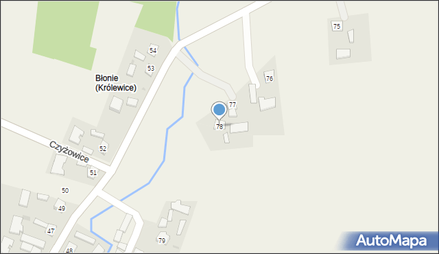 Królewice, Królewice, 78, mapa Królewice