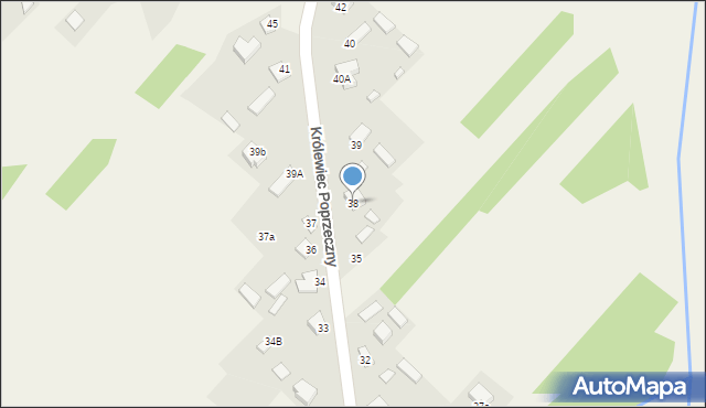 Królewiec Poprzeczny, Królewiec Poprzeczny, 38, mapa Królewiec Poprzeczny