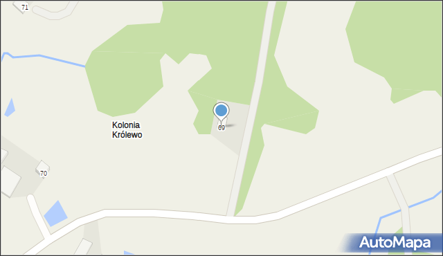 Królewo, Królewo, 69, mapa Królewo