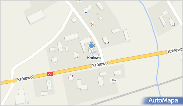 Królewo, Królewo, 11, mapa Królewo