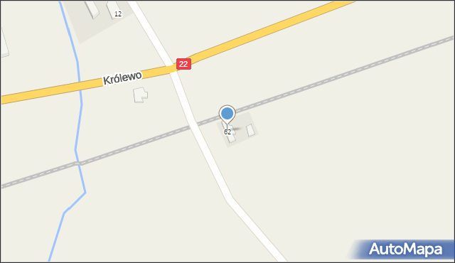 Królewo, Królewo, 62, mapa Królewo