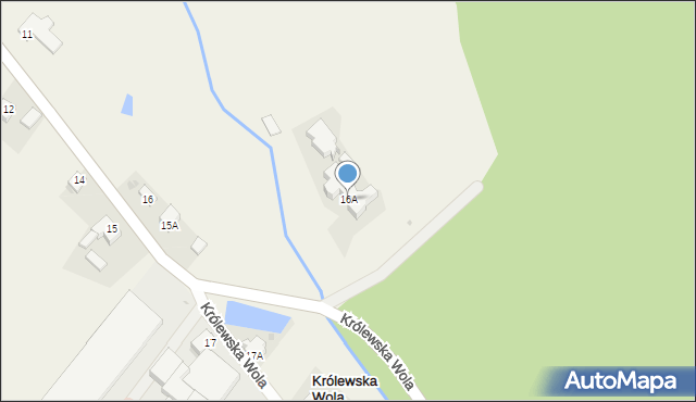 Królewska Wola, Królewska Wola, 16A, mapa Królewska Wola