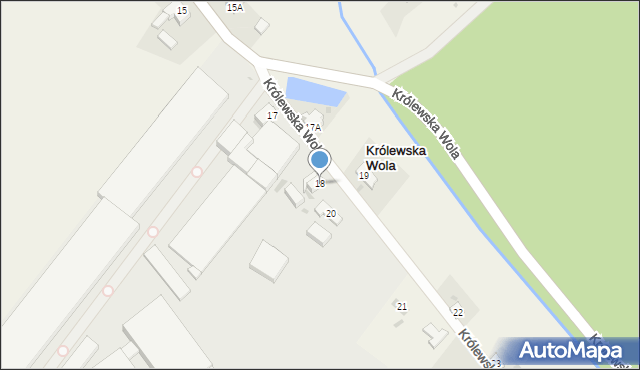 Królewska Wola, Królewska Wola, 18, mapa Królewska Wola