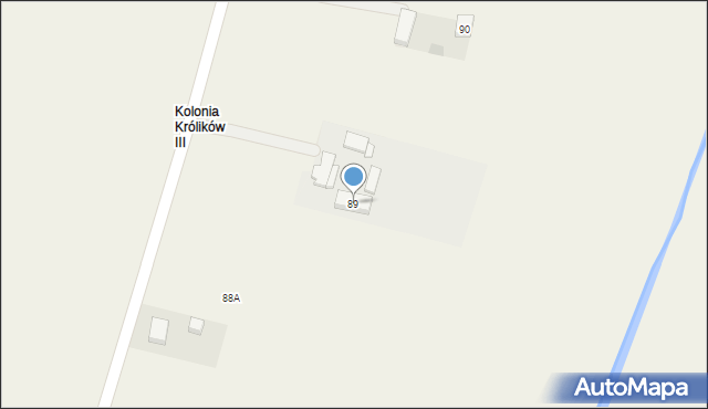 Królików, Królików, 89, mapa Królików