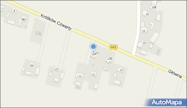 Królików Czwarty, Królików Czwarty, 12A, mapa Królików Czwarty