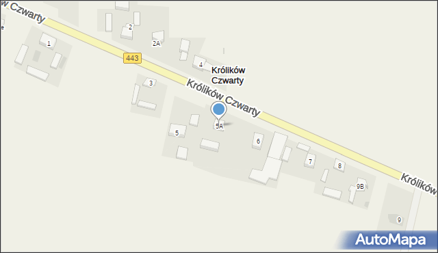 Królików Czwarty, Królików Czwarty, 5A, mapa Królików Czwarty