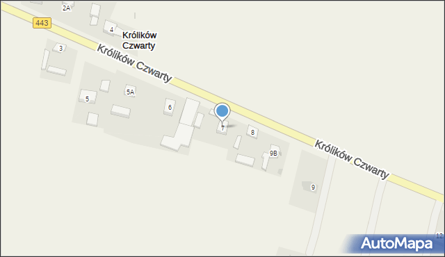 Królików Czwarty, Królików Czwarty, 7, mapa Królików Czwarty
