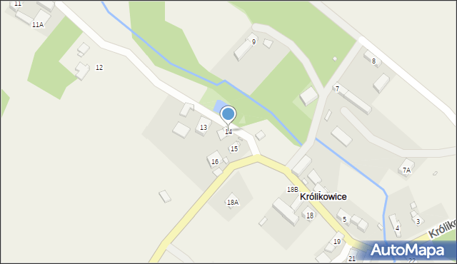 Królikowice, Królikowice, 14, mapa Królikowice