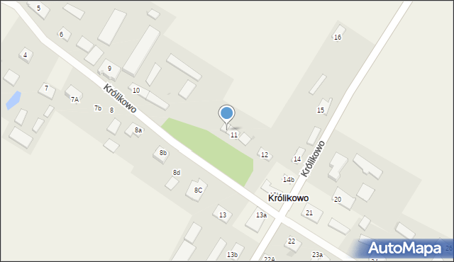 Królikowo, Królikowo, 11a, mapa Królikowo