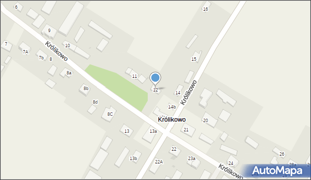 Królikowo, Królikowo, 12, mapa Królikowo