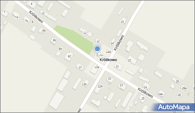 Królikowo, Królikowo, 12c, mapa Królikowo